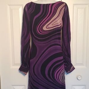 RED Valentino | Purple Silk Mini Dress Sz 44